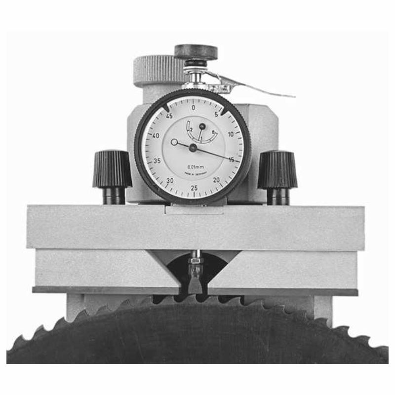 Angle and height of saw blade teeth meter